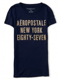 Dámské triko Aero NY 87 Graphic T Shirt - Tmavě Modrá