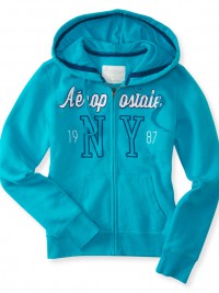 Dámská mikina NY Full-Zip Hoodie - Modrá