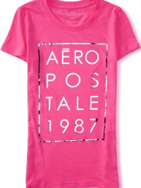 Dámské triko Aero 1987 Stacked Graphic T - Růžová