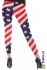 Dámské dlouhé legíny barevné - American flag