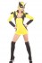 Sexy kostým Super Hero Lady - Žlutá