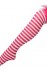 Pruhované nadkolenky s jahůdkou - Striped Strawberry - Růžová
