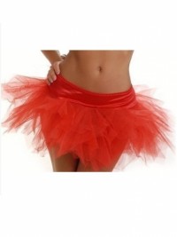 Sexy šifonová mini sukýnka Petticoat Tutu - Červená
