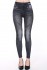 Dámské dlouhé legíny jeans - Black Heart