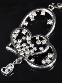 Sexy náhrdelník - Dvojité srdce