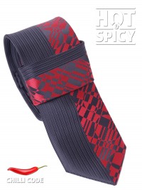 Úzká kravata slim - Červená Brick