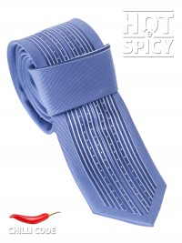 Úzká kravata slim - Modrá Stright lines