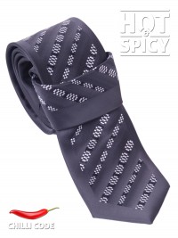 Úzká kravata slim - Černá Cube