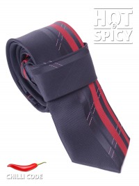 Úzká kravata slim - Černá Flexible strips