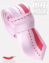 Úzká kravata slim - Růžová Comma