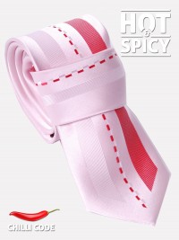 Úzká kravata slim - Růžová Comma