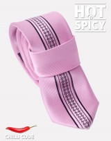 Úzká kravata slim - Růžová Mark