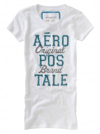 Dámské triko Aero Logo Graphic - Bílá/Zelená