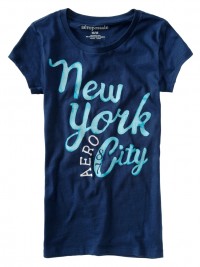 Dámské triko NYC Graphic T - Modrá
