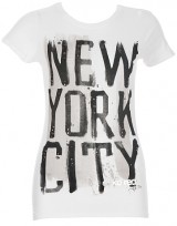Dámské triko Painted NYC - Bílá