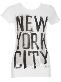 Dámské triko Painted NYC - Bílá