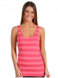 Dámské tílko Striped Tank - Růžová