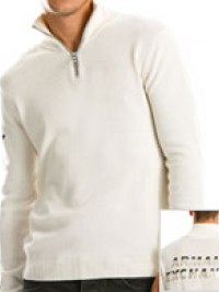 Pánský svetr Logo Exclusive - Bílá