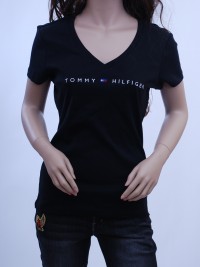Dámské triko Tommy Hilfiger - Černá
