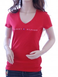 Dámské triko Tommy Hilfiger - Červená