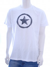 Pánské triko Circle Star - Bílá