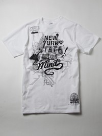 Pánské triko NY State Of Mind - Bílá