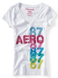 Dámské triko Aero Multi 87 V-Neck - Bílá