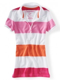 Dámské triko Aero Multi-Stripe Jersey - Růžová