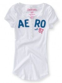 Dámské triko Aero 87 Henley - Bílá