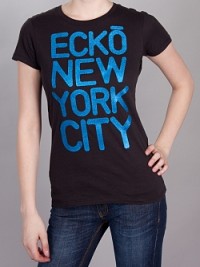 Dámské triko New York Glow - Černá