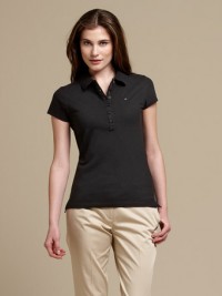 Dámské triko Chiara Stretch Polo - Černá