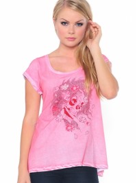 Dámské triko Beautiful Ghost Specialty - Růžová