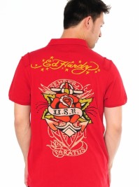 Pánské triko USN Anchor & Rose Specialty  - Červená