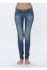 Dámské jeansy Roxy Kassia medium blue - Modrá