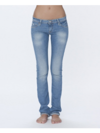 Dámské jeansy Roxy Amber light used - Modrá