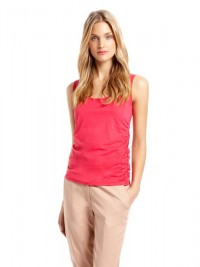 Dámské tílko DKNY Tank with side ruching - Růžová