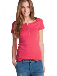 Dámské triko Cotton jersey - Růžová