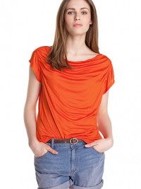 Dámské triko Viscose top - Oranžová