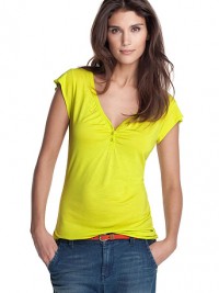 Dámské triko Viscose - Žlutá
