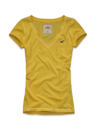 Dámské triko Seal Beach - Žlutá