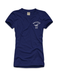 Dámské triko Pebbly Beach - Modrá