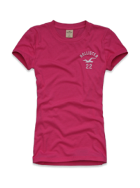 Dámské triko Pebbly Beach - Růžová