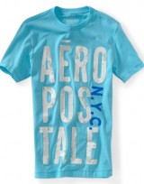 Pánské triko Aero Puff Graphic - Světle modrá