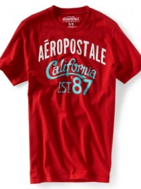 Pánské tričko Aero 87 California - Červená