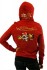 Dámská mikina Platinum Hoodie s kožešinou - Červená