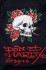Dámská mikina Skull Rose Hoodie - Černá