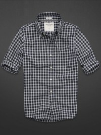 Pánská košile Cooper Kiln Muscle Fit Shirt - Bílá/Modrá
