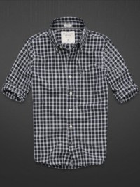 Pánská košile Cooper Kiln Muscle Fit Shirt - Bílá/Modrá